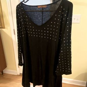 Black Embellished Tunic